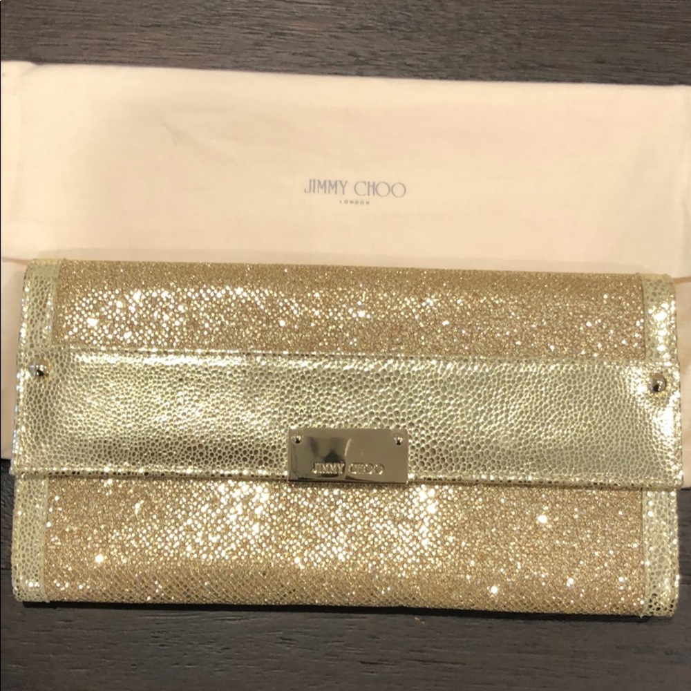 Authentic Jimmy Choo Reese clutch